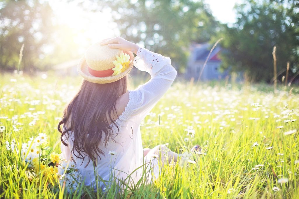 girl in a nature