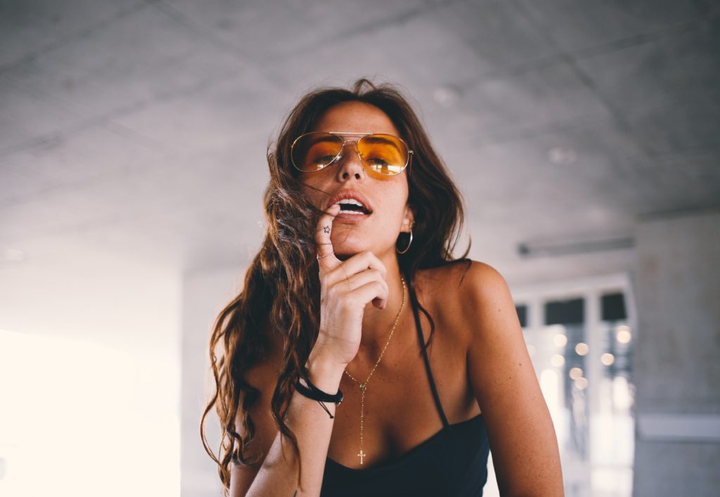 girl with beautiful long hair