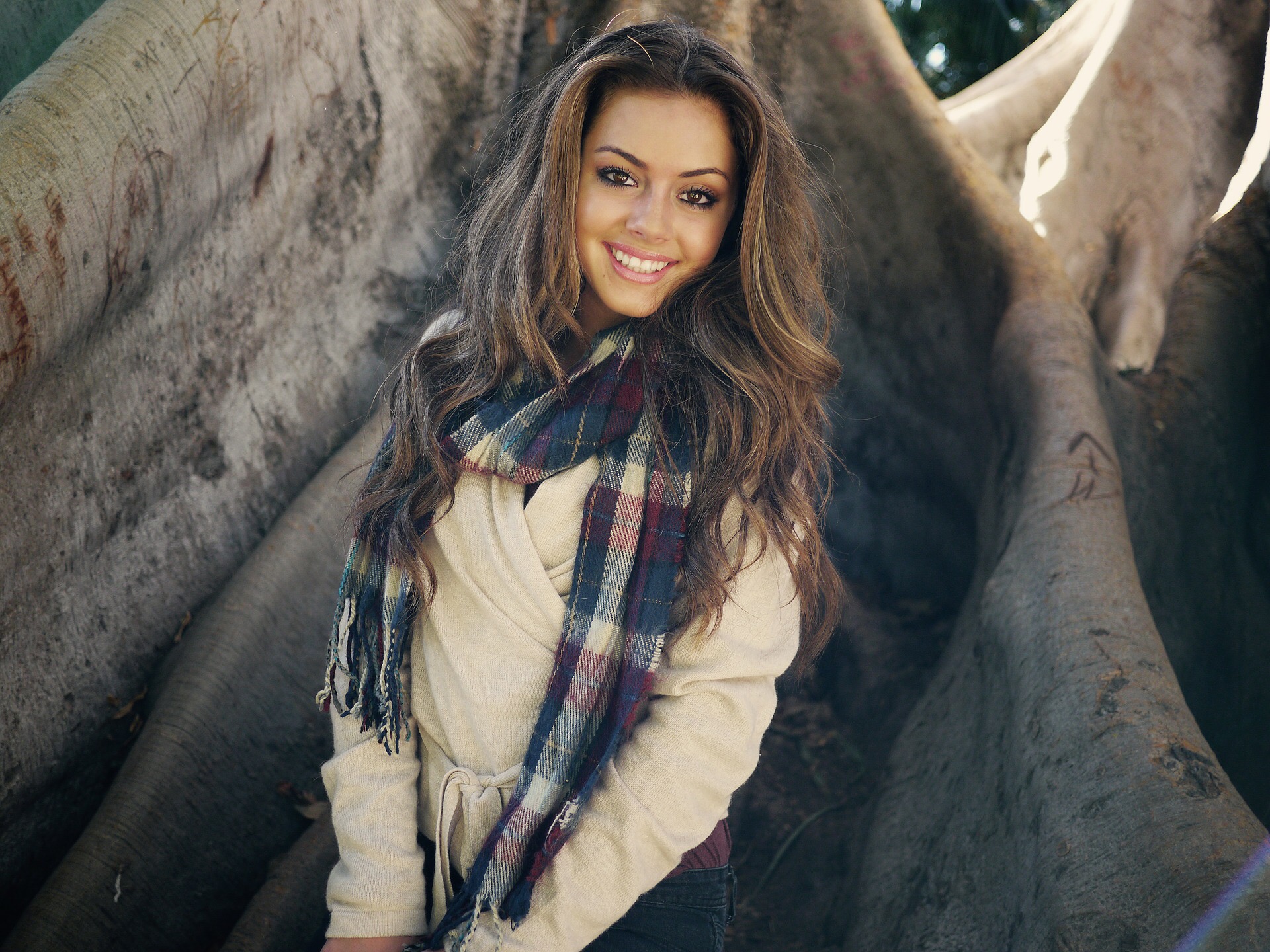 Volumized hair forever, smiling girl