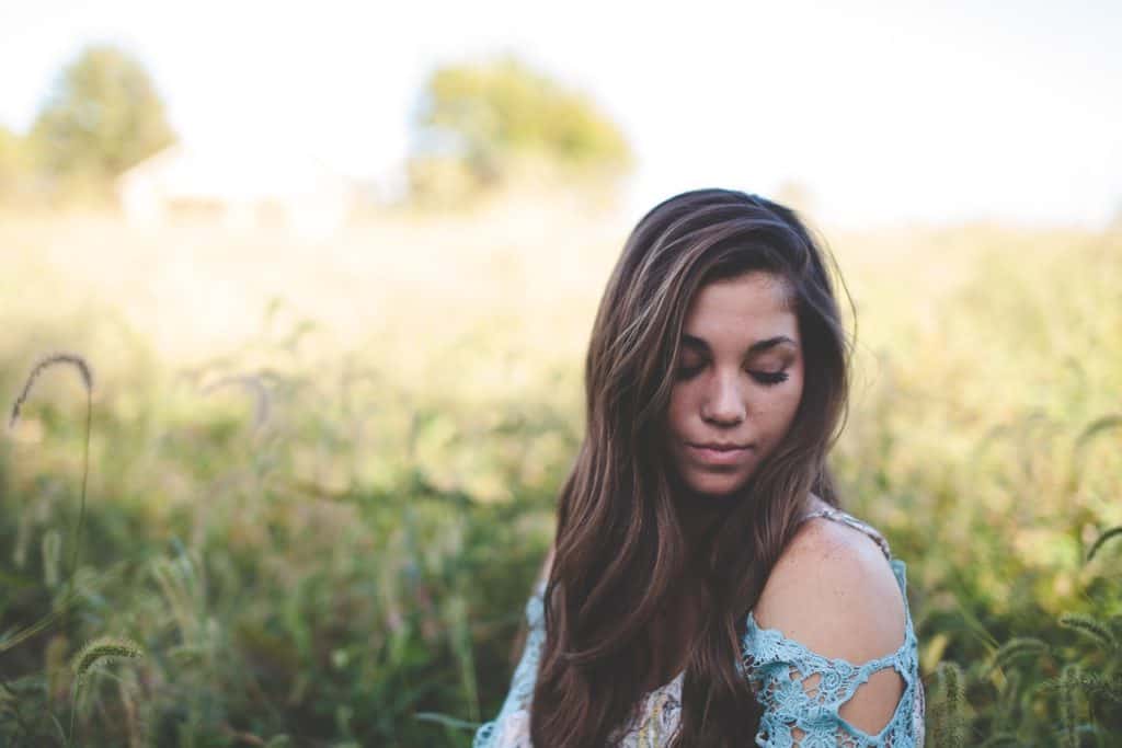 beautiful girl with long hair